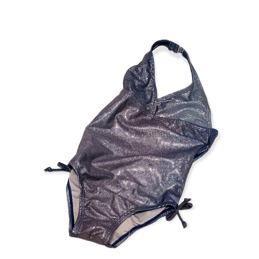 New Metallic Purple Blue Sparkle Toddler 1 piece Swimsuit 🩱